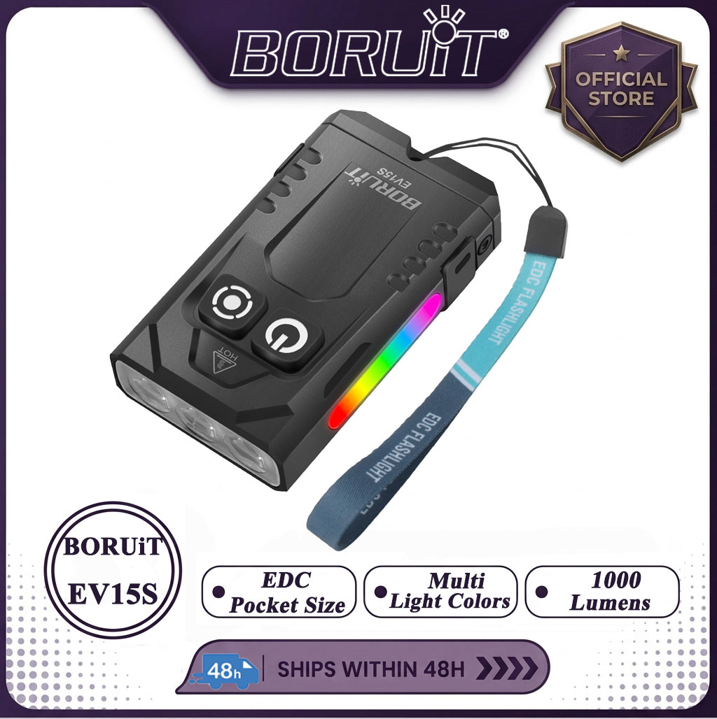 Outdoor Hunting Bike - BORUiT EV15S Mini Lanterna LED UV
