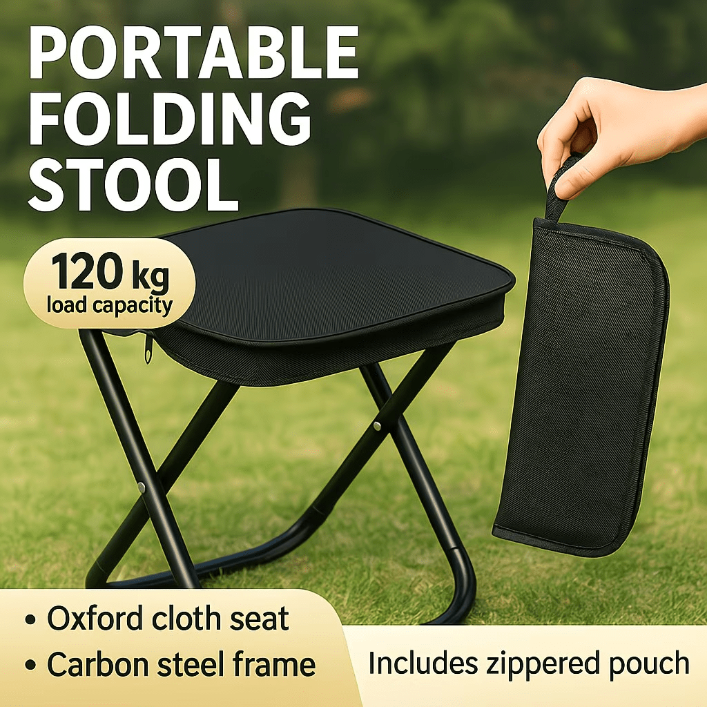 Outdoor Hunting Chair - Cadeira Portátil Dobrável: Estrutura Leve e