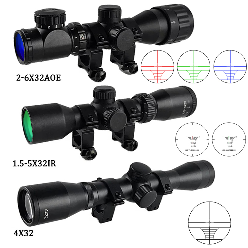 Mira Tática 4x32 1.5-5x32IR 2- - Crossbow Scope Sight avaliação e preço