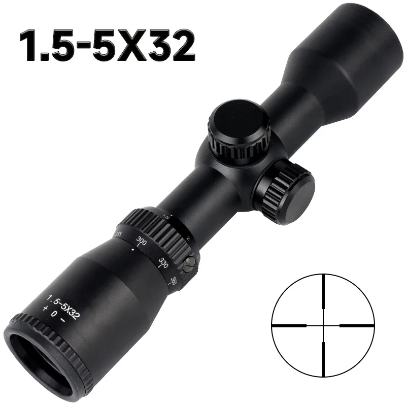 Mira Óptica Iluminada 1.5-5X32 - Crossbow Scope Sight avaliação e preço