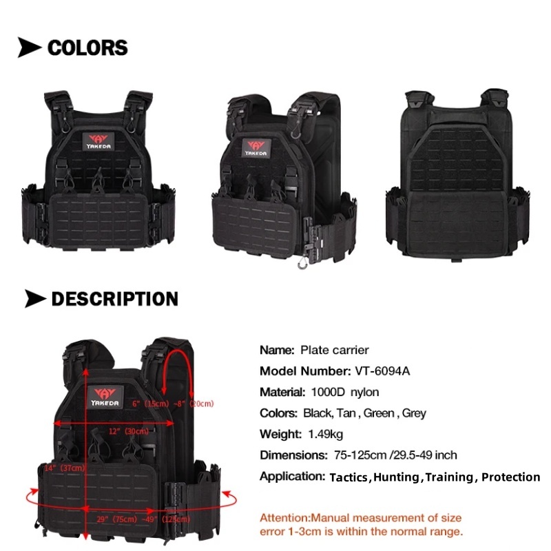 Colete Tático YAKEDA 6094, Des - Hunting Outdoor Gear avaliação e preço