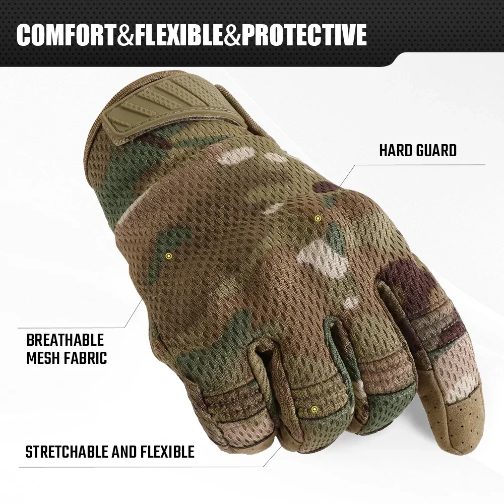 Camo tela de toque luvas tátic - Outdoor Hunting Bike avaliação e preço