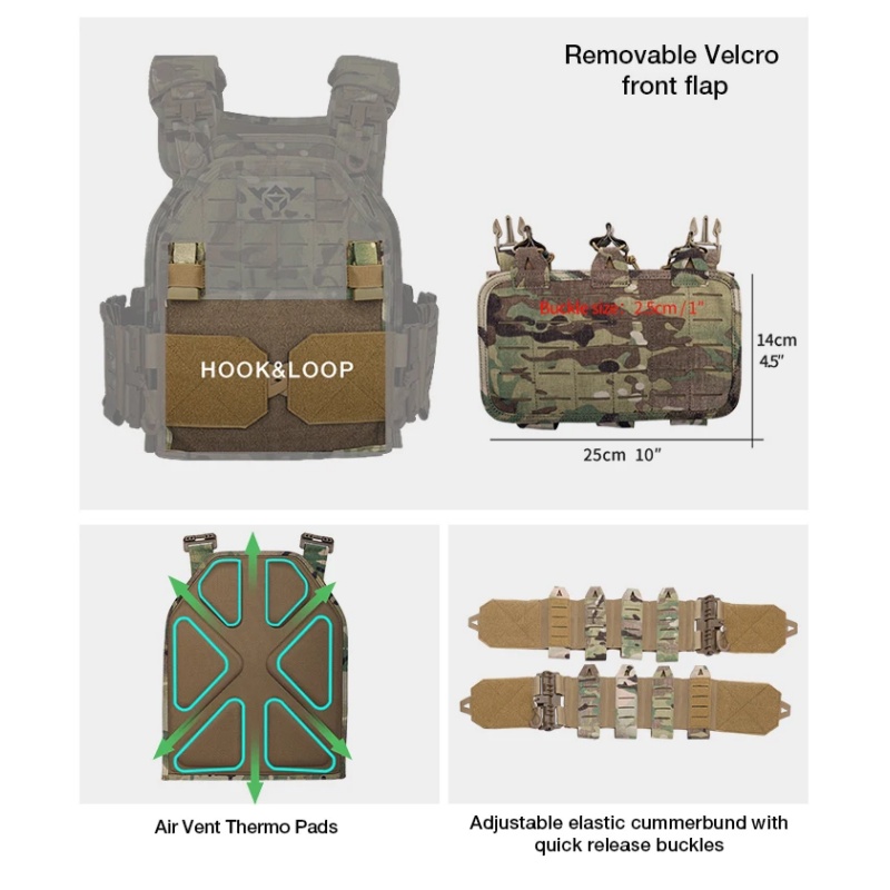 Colete Tático YAKEDA 6094, des - Hunting Outdoor Gear avaliação e preço
