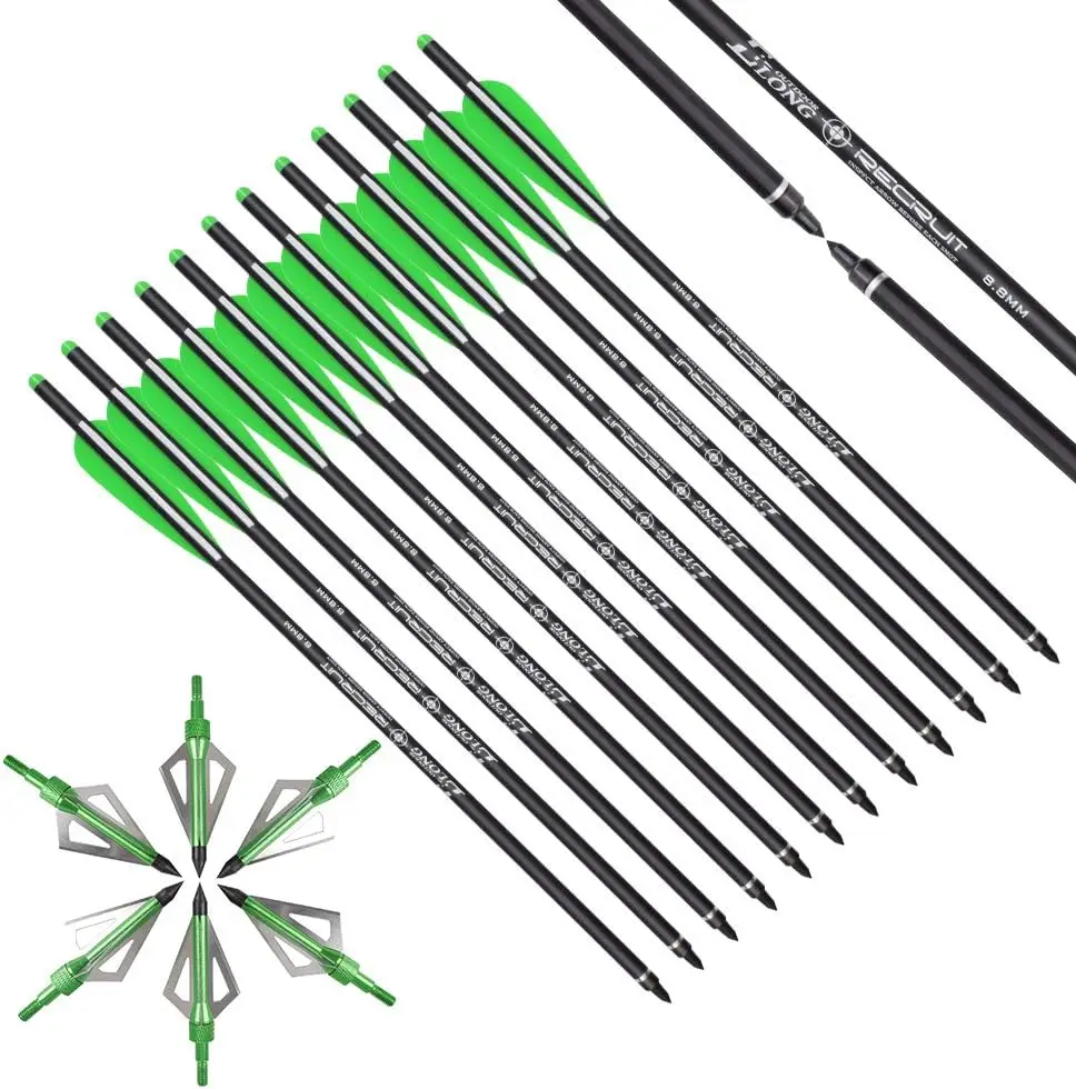 Elong parafusos de besta 20 Po - Crossbow Bolt Broadhead avaliação e preço