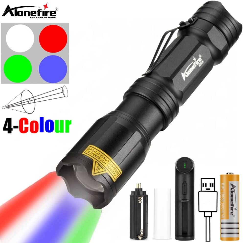 Lanterna LED de 4 Cores Zoom B - Outdoor Hunting Photography avaliação e preço