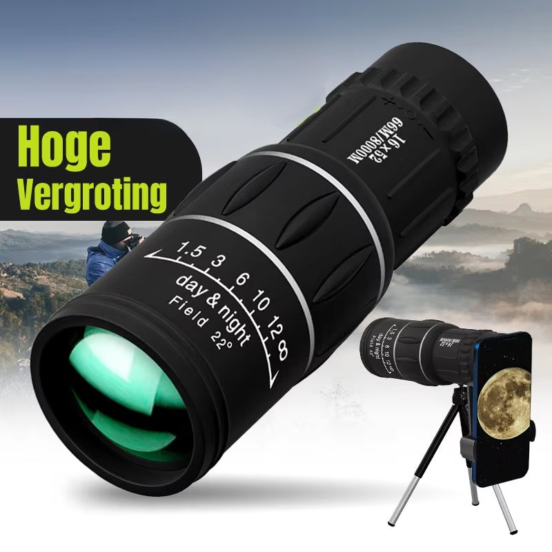 Telescópio monocular 16x52, fo - Outdoor Hunting Photography avaliação e preço